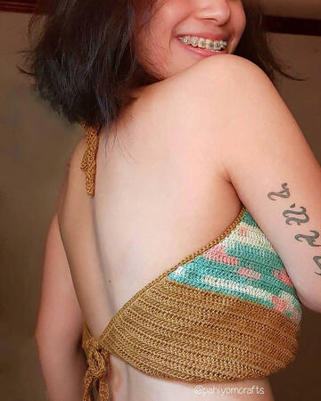 Amari Halter Top Crochet Pattern for Crochet Halter Top