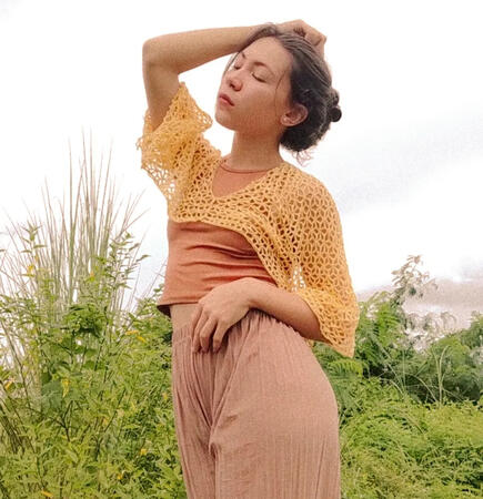 Marley Crochet Shrug cover-up crochet pattern